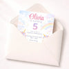 Personalised Unicorn Birthday Invitations | Magical Rainbow Party Invites - Sticksy Prints Australia
