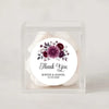 Personalised Wedding Thank You Stickers | Burgundy & Plum Floral Design - Sticksy Prints Australia