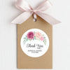 Personalised Wedding Thank You Stickers | Dusty Mauve & Blush Rose Floral Design - Sticksy Prints Australia