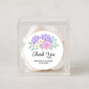 Personalised Wedding Thank You Stickers | Lavender Hydrangea & Lilac Rose Floral Design