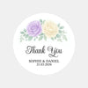 Personalised Wedding Thank You Stickers | Lavender & Ivory Rose Floral Design - Sticksy Prints Australia