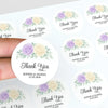 Personalised Wedding Thank You Stickers | Lavender & Ivory Rose Floral Design - Sticksy Prints Australia