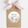 Personalised Wildflower Wedding Thank You Stickers | Rustic Meadow Favour Labels
