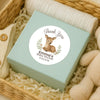 Personalised Woodland Deer Baby Shower Thank You Stickers – Watercolour Fawn Favour Labels