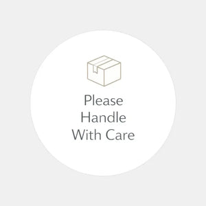 Please Handle With Care Stickers | Minimal Packaging Labels for Fragile & Special Orders