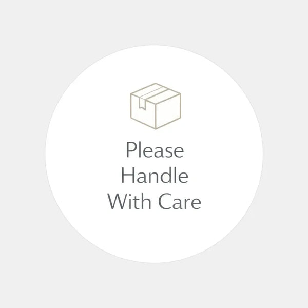 Please Handle With Care Stickers | Minimal Packaging Labels for Fragile & Special Orders - Sticksy Prints Australia