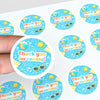 Pool Party Thank You Stickers for Kids | Summer Birthday Party Favour Labels - Sticksy Prints Australia