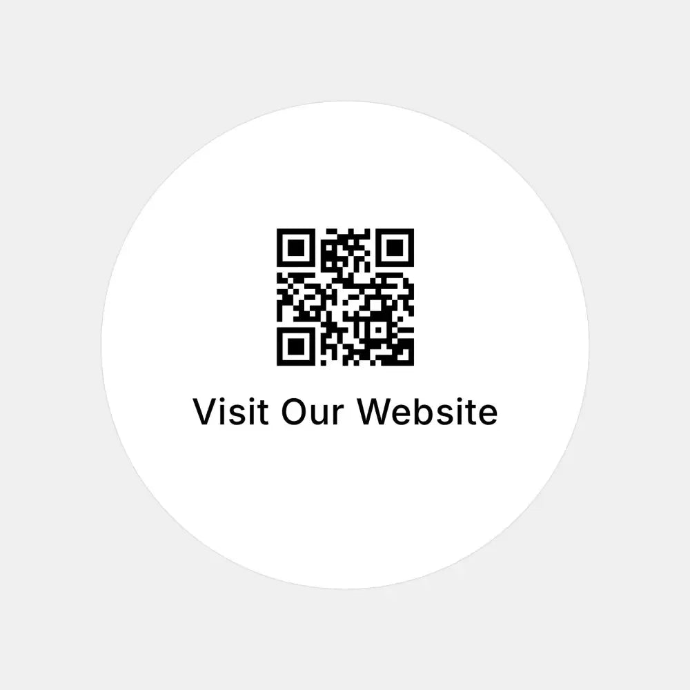 QR Code Stickers | Visit Our Website Packaging Labels