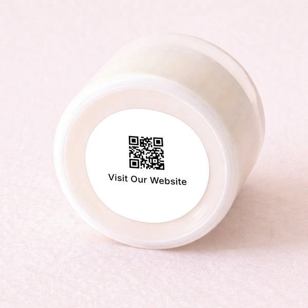 QR Code Stickers | Visit Our Website Packaging Labels