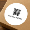 QR Code Stickers | Visit Our Website Packaging Labels