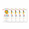 Rainbow Lion Birthday Invitations | Personalised Kids Party Invites | 4×6 Printed - Sticksy Prints Australia