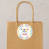 Rainbow Stars Thank You Stickers – Custom Name Kids Birthday Party Favour Labels - Sticksy Prints Australia