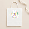 Rainbow Stars Thank You Stickers – Custom Name Kids Birthday Party Favour Labels