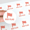 Red Flag Sticker | Dating Sticker for Journals, Planners & Modern Dating Humour Minimal - Sticksy Prints Australia