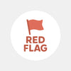 Red Flag Sticker – Funny Dating Sticker for Journals Planners & Gifts
