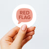Red Flag Sticker – Funny Dating Sticker for Journals Planners & Modern Dating Humour