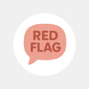 Red Flag Sticker – Funny Dating Sticker for Journals Planners & Modern Dating Humour