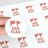 Red Flag Sticker | Funny Dating Sticker for Journals, Planners & Self-Reflection - Sticksy Prints Australia