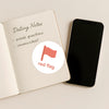 Red Flag Sticker | Minimal Dating Sticker for Journals Planners & Modern Dating Humour