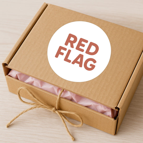 Red Flag Stickers – Funny Dating Stickers for Journals Planners & Modern Humour