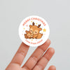 Reindeer Christmas Stickers – Personalised Name Label