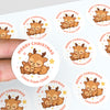 Reindeer Christmas Stickers – Personalised Name Label