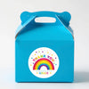rsonalised Kids Birthday Stickers Rainbow Custom Name Party Favour