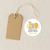 Safari Baby Shower Stickers – Personalised Giraffe Elephant Lion Welcome Baby Labels - Sticksy Prints Australia