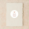 Sent With Love Stickers – Valentine Envelope Seals - Sticksy Prints Australia