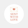 Sent With Love Stickers – Valentine Envelope Seals