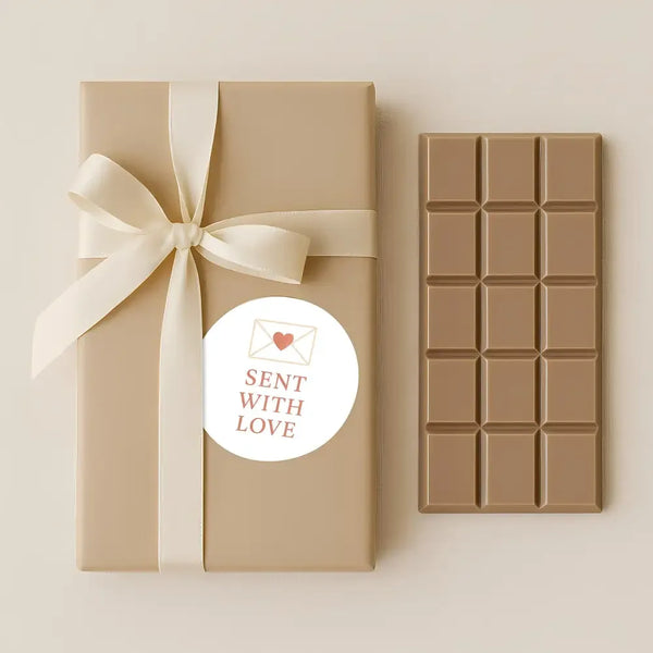 Sent With Love Stickers – Valentine Envelope Seals - Sticksy Prints Australia