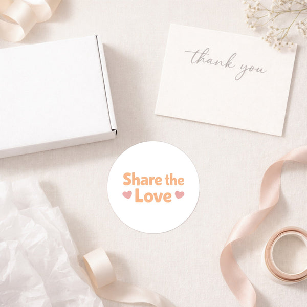 Share the Love Stickers | Small Business Packaging Stickers