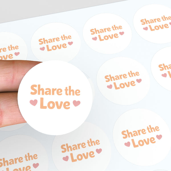 Share the Love Stickers | Small Business Packaging Stickers