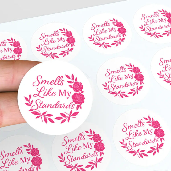“Smells Like My Standards” Candle Label Stickers