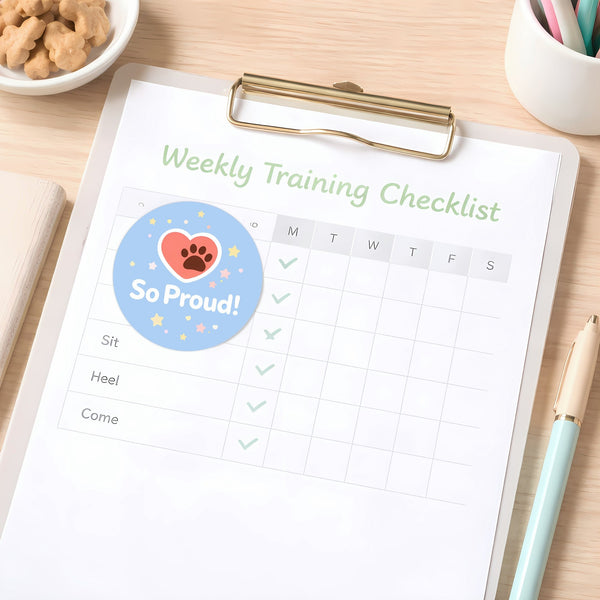 So Proud Pet Training Reward Stickers | Positive Reinforcement Stickers for Dogs & Puppies