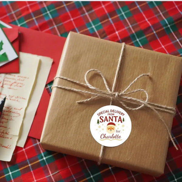 Special Delivery From Santa – Personalised Christmas Stickers - Sticksy Prints Australia