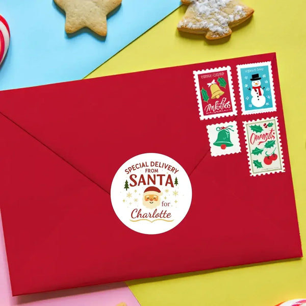 Special Delivery From Santa – Personalised Christmas Stickers - Sticksy Prints Australia