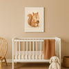 Squirrel Nursery Wall Art Print – Woodland Animal Watercolour (Digital Download)