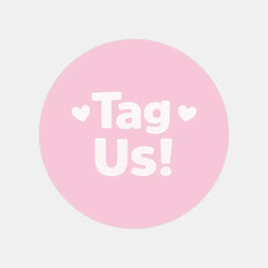 Tag Us Stickers | Pink Social Media Packaging Stickers for Small Businesses