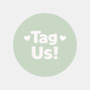 Tag Us Stickers | Sage Green Social Media Packaging Stickers for Small Businesses
