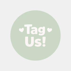 Tag Us Stickers | Sage Green Social Media Packaging Stickers for Small Businesses