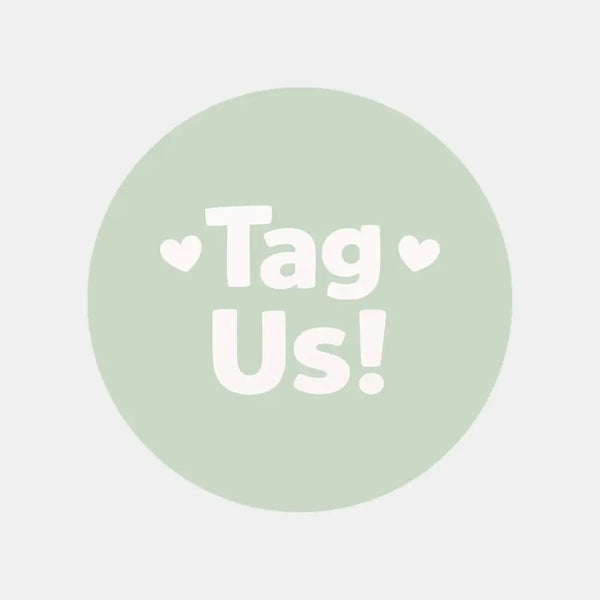 Tag Us Stickers | Sage Green Social Media Packaging Stickers for Small Businesses - Sticksy Prints Australia