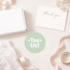 Tag Us Stickers | Sage Green Social Media Packaging Stickers for Small Businesses