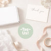 Tag Us Stickers | Sage Green Social Media Packaging Stickers for Small Businesses - Sticksy Prints Australia