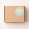 Tag Us Stickers | Sage Green Social Media Packaging Stickers for Small Businesses