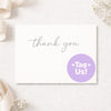 Tag Us Stickers | Social Media Packaging Stickers for Small Businesses Purple