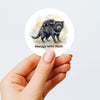 Tasmanian Devil Mum & Joey Sticker – Australian Wildlife Gift Label