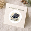 Tasmanian Devil Mum & Joey Sticker – Australian Wildlife Gift Label