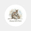Tasmanian Pademelon Sticker – Always With Mum Mother & Joey Wildlife - Sticksy Prints Australia