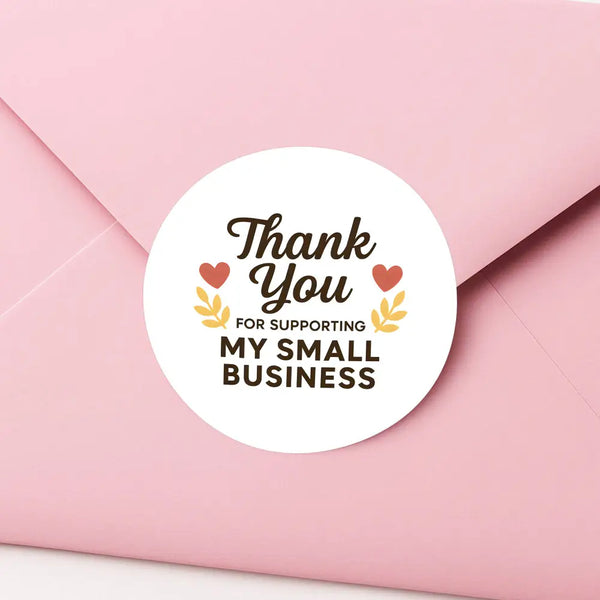 Thank You for Supporting My Small Business Stickers